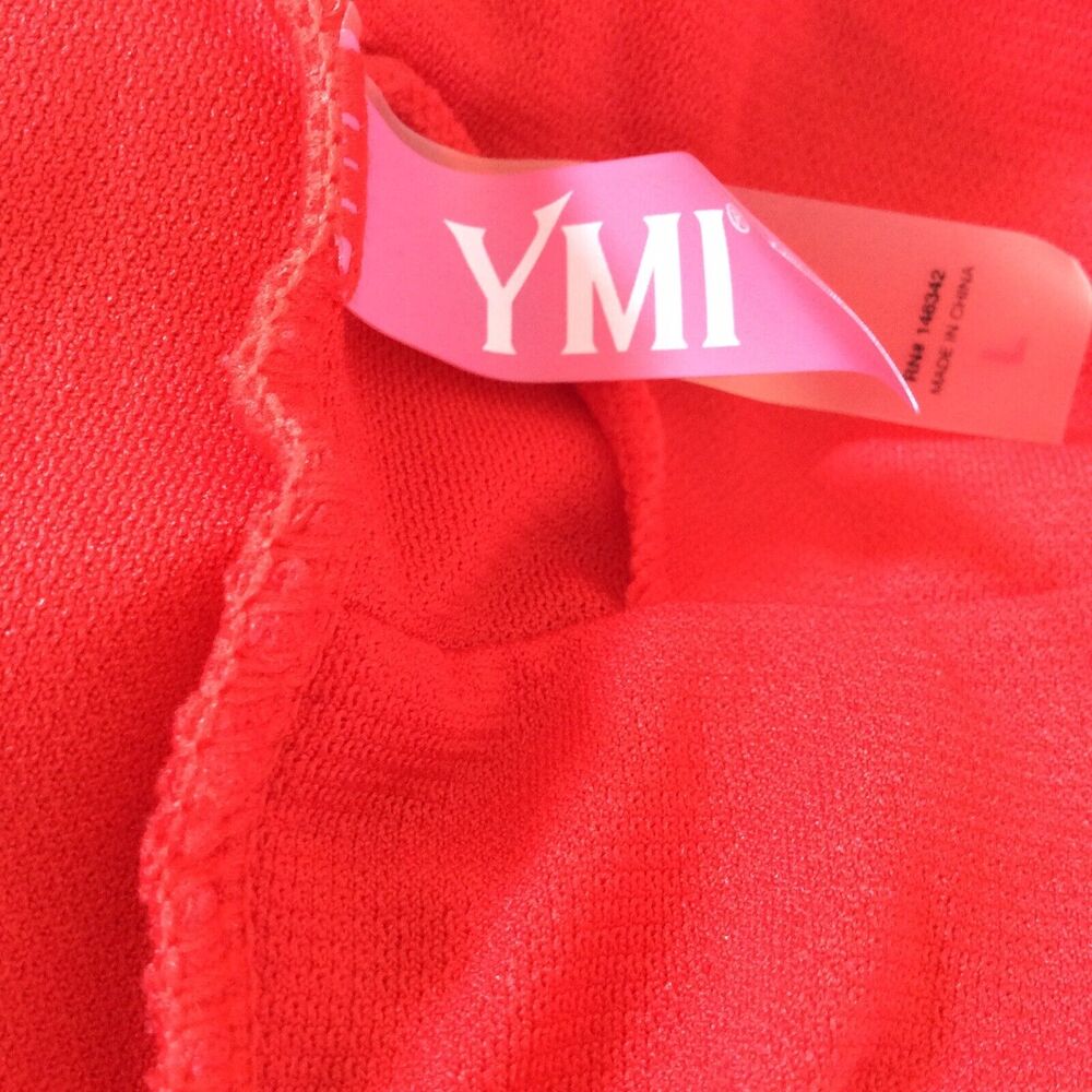 YMI Swim One Piece Swimsuit Lace Up Back Patriotic Swimwear - Picture 7 of 7